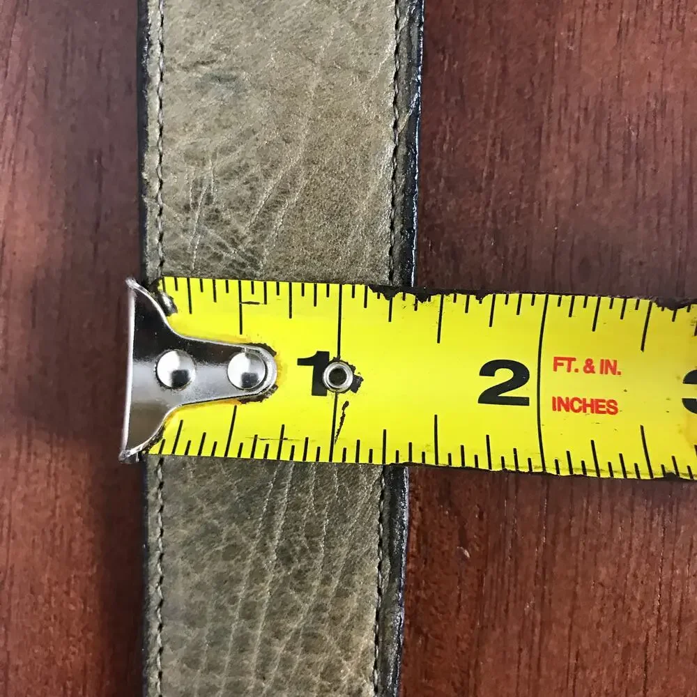 Nocona Boot Company Bootmakers Collection New Men's 28 Gray Green Leather Belt